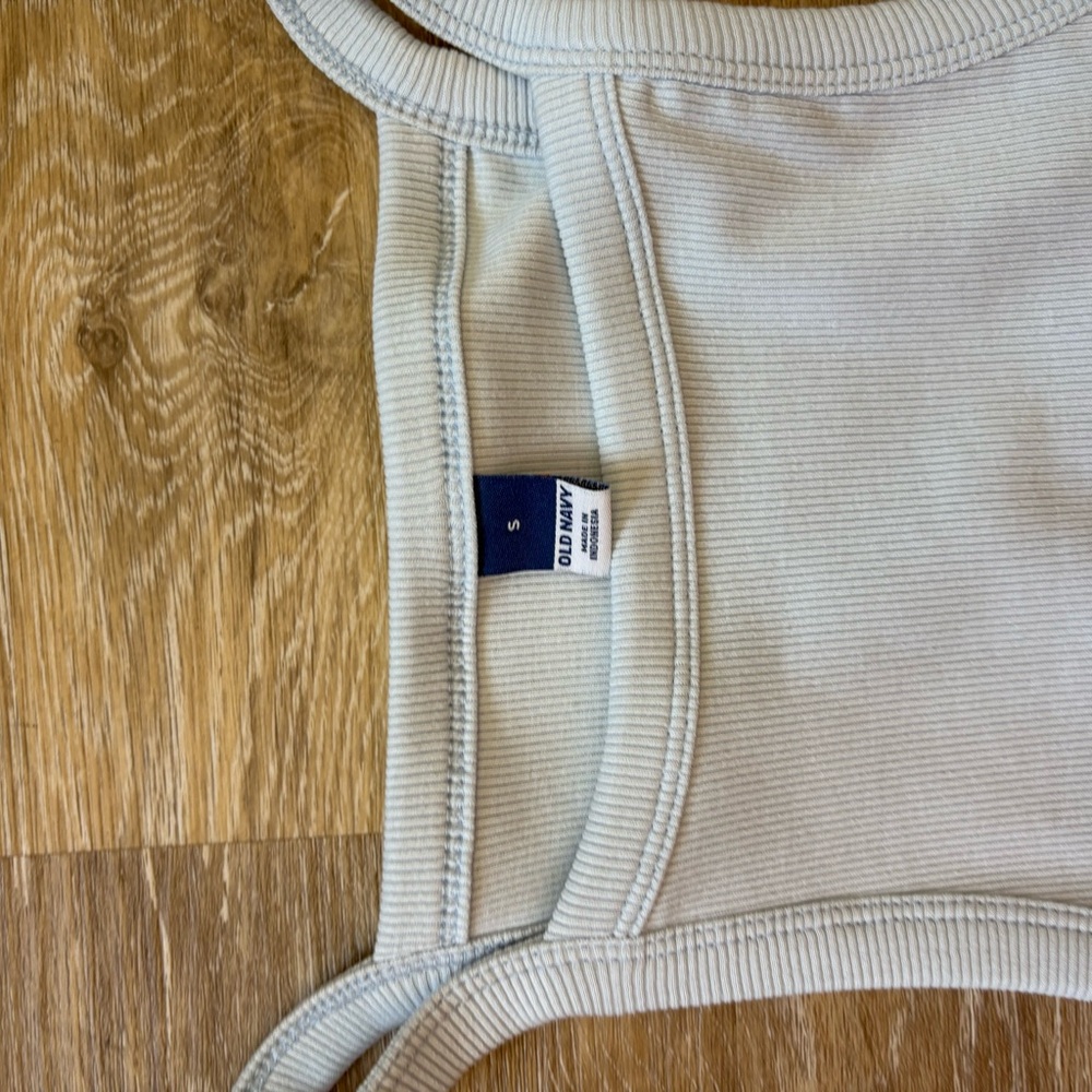Old Navy Cream Ribbed Tank